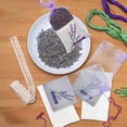 thumbnail image 2 of 30 bolsitas vacías, bolsa con estampado de flores, fragancia, bolsita de lavanda, monedero (nuevo estilo), color morado claro, 2 of 5