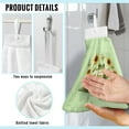 thumbnail image 6 of ZIATUBLE Frog Daisy Kitchen Towel Hangs Sunflower Butterfly Hanging Hand Dry Towels Set 2 Piece Easy to Clean Dish Towel Hand Towels Machine Washable Towels for Kitchen Cleaning Home Indoor, 6 of 7