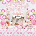 thumbnail image 5 of 218 PCS Cat Birthday Party Supplies - Cat Balloons, Birthday Banner, MEOW Garland, DIY Hanging Sign, Cake Topper, Plates, Napkins, Cups and Tablecloth for Cat Birthday Decorations, Serve 20 Guests, 5 of 9