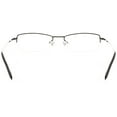 thumbnail image 4 of Unisex Optical Eyewear - Rectangle Shape, Metal Half Rim, Matte Black, 4 of 4