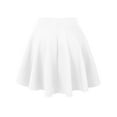 thumbnail image 2 of Made by Johnny Women's Basic Versatile Stretchy Flared Casual Midi Skater Skirt XXXL WHITE, 2 of 6