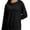 Black, variant on Women's Long Sleeve Knitted Crew Neck T-shirt