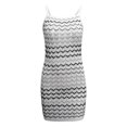 thumbnail image 4 of Moda mujer verano Patchwork casual cuello redondo sin mangas vacaciones Cami Mini vestido Fridja  yut3458, 4 of 5
