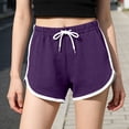 thumbnail image 3 of RYDCOT 3 Pack Womens Pajama Shorts Summer Casual Lounge Sleep Short Soft Comfy Pajama Bottoms with Pocket Purple, 3 of 7