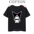 thumbnail image 5 of Camiseta de algodón Kuromi Kawaii Manga Anime japonés Niños Camiseta de verano Ropa para niños Tops Niños Niñas Camiseta Bebé Linda, 5 of 5