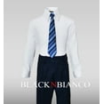 thumbnail image 4 of Boys Dark Navy Pinstripe Suit complete outfit dresswear, 4 of 6