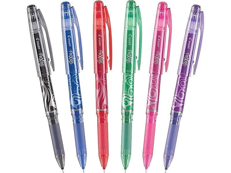 8pcs Retractable Erasable Gel Pen Clicker Fine Point Mistake Disappear Inks Pen 