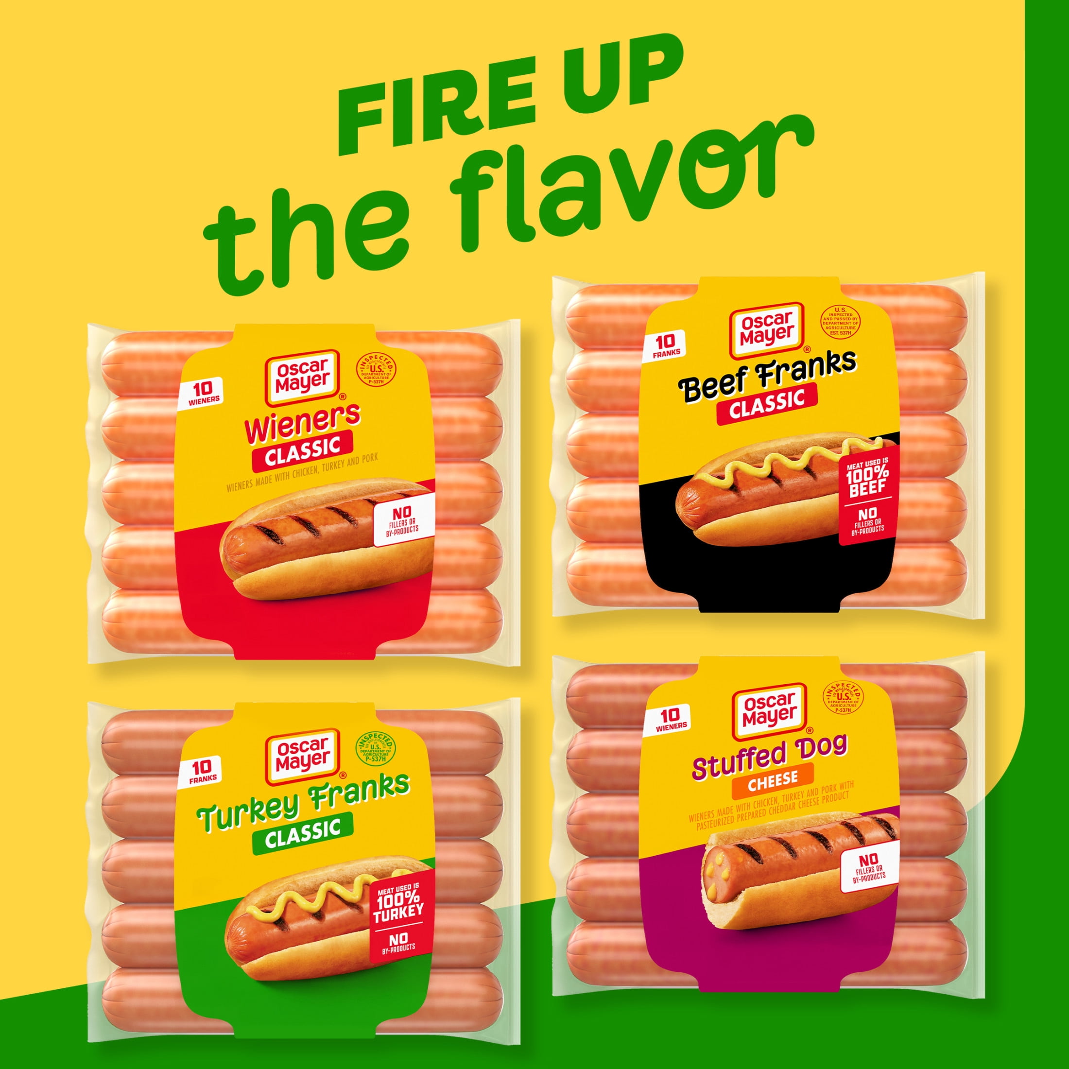 Oscar Mayer Turkey Franks Hot Dogs, 16 oz, 10 Count Pack