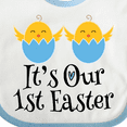 thumbnail image 4 of Inktastic Twin Boys 1st Easter Holiday Chicks Boys Baby Bib, 4 of 4