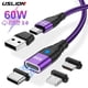 thumbnail image 2 of USLION-Cable de datos Micro magnético, Cargador rápido PD de 60W, USB C a tipo C, 3A, para iPhone 13, Macbook, Huawei, Samsung S22, 2 of 4