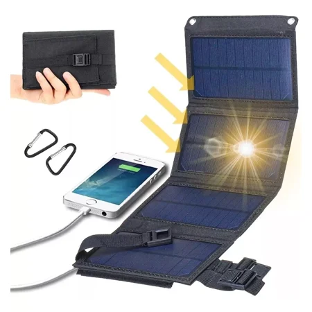 

Portable Foldable Solar Panel Charger With Usb Ports 20W Portable Solar Panel Charger Foldable Solar USB Charger Strong Power Emergency Kit Tablet Phone Charger for Camping Hiking Backpacking