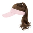 thumbnail image 1 of PFDDRW Perruque Queue de Cheval Chapeau de Baseball Perruque pour Femmes Baseball avec Chapeau de Soleil Synthétique Bouclé Extensions de Queue de Cheval, 1 of 8