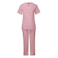 thumbnail image 4 of Uniforme de enfermería transpirable, conjunto de pantalones superiores, trajes suaves para mujeres para enfermería Zulema Pantalones superiores, 4 of 8