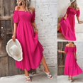 thumbnail image 2 of Nouvelles Robes de Plage Mode Col slim pour les Vacances d'Été, 2 of 4