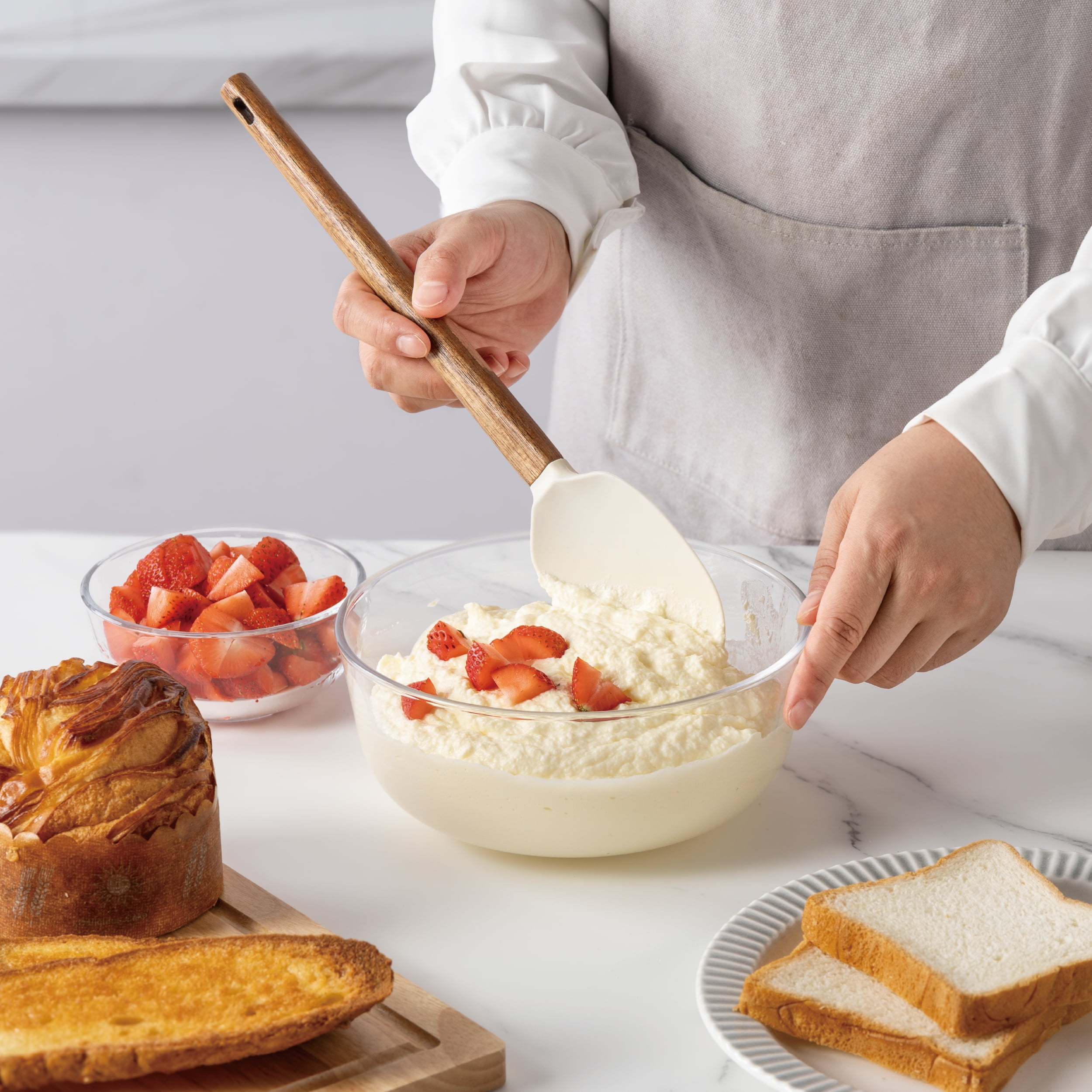 Cook With Color Silicone Spoonula – Kitchen Essential for Mixing and Scraping