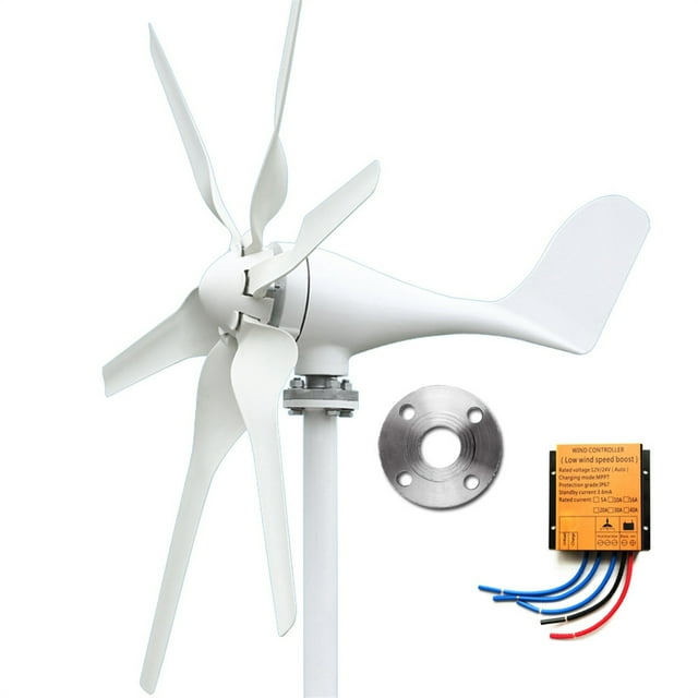 400W 12V/24V Wind Generator 3/5 Blades Optional Permanent Magnet Wind Turbine Generator Wind Generator Kits ,Easy to Install