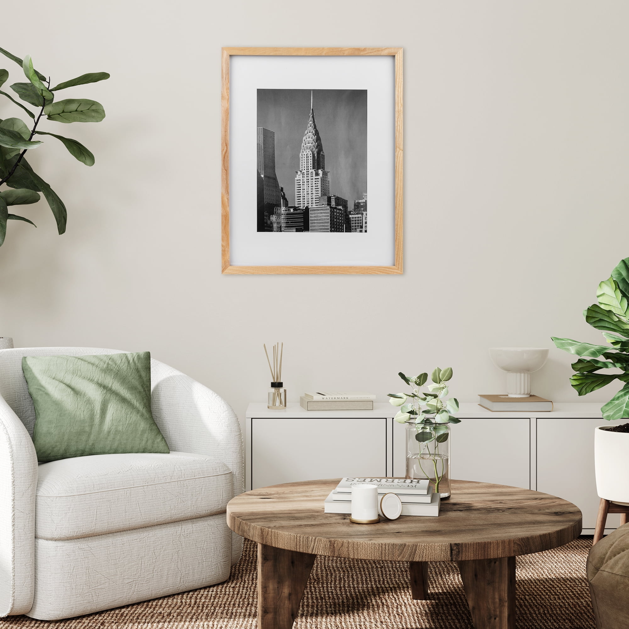 (3 pack) Better Homes & Gardens – 11x14 Picture Frame – Wood Matted Gallery Wall Photo Frame
