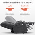 thumbnail image 5 of MCombo Oversized 27.2" Seat Width Dual Motor Power Recliner Lift Chair with Vibration and Heat for Height 5'7"-6'2", Infinite Position, 5 of 10