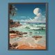 thumbnail image 3 of 5D DIY taladro redondo completo parcial AB diamante pintura paisaje marino kit decoración del hogar, 3 of 9