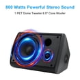thumbnail image 2 of Altavoces para exteriores Herdio con cable, impermeables, 6.5 pulgadas y 800 W (2 pares), 2 of 7