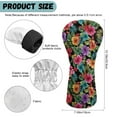 thumbnail image 6 of Yuyamidu Colorful Hibiscus Golf Club Head Covers for Driver Fairway Woods Headcovers Tropical Golf Club Covers PU Leather Golf Club Headcover, 6 of 7
