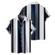 thumbnail image 3 of Camisas Para Hombre Casual Camisa de manga corta de los hombres de la impresión digital 3d de la del color de la tendencia de la moda (Blue, 4XL), 3 of 4