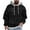 Black #3, variant on Pullover Plain Hoodie for Men Casual Front Pocket Long Sleeve Cotton Fleece Hooded Sweatshirts Drawstring Tops (X-Large, Red)