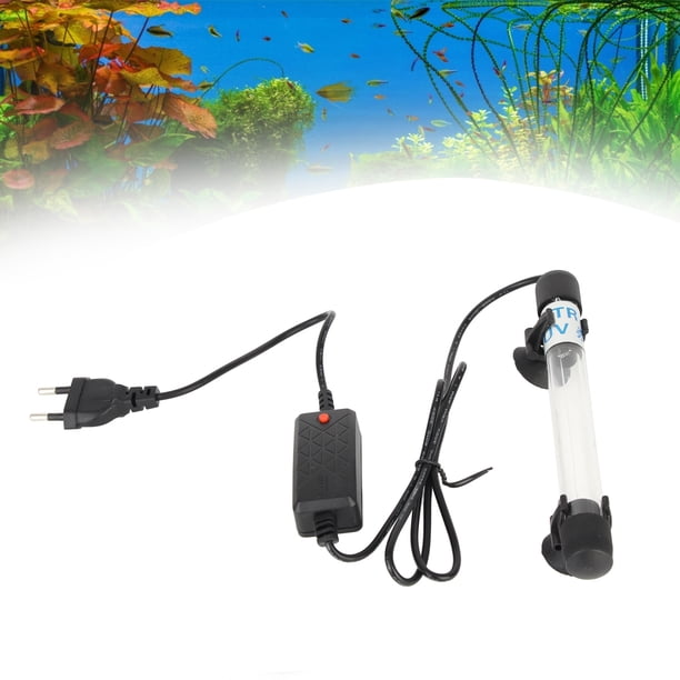 Luz Limpia Para Peceras, Esterilizador UV, Lámpara Limpia De Algas Para Acuario, Con Potentes Ventosas, Mantiene Una Buena Del Agua Y Reduce Las Algas, Para