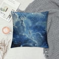 thumbnail image 2 of PHYHOO Throw Pillow Cushion Cover, Blue in Night Sky Image Stars Fog, Decorative Square Accent Pillow Case, Dark Blue Pale Blue White, 2 of 5