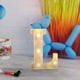thumbnail image 3 of Fiudx Lámpara con Letras Led Decorativas, Luz Nocturna Tipo Marquesina, Decoración Versátil para El Hogar, Celebraciones de Cumpleaños y Bodas, Ambiente Romántico, Fácil de Usar con Pilas., 3 of 6