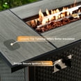 thumbnail image 6 of Ovios 54 Inch Propane Fire Pit CSA-Listed Outdoor Fire Pit Table, 50,000 BTU Steel Gas Fire Pits for Outside with Lid and Lava Rock on Patio Deck Garden Backyard, 6 of 6