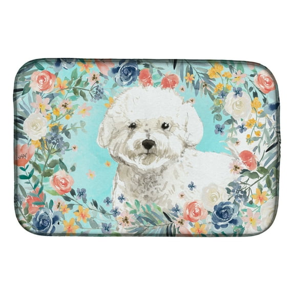 Bichon Frise Dish Drying Mat