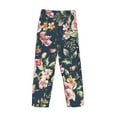 thumbnail image 4 of Kdxio Vintage Floral Print Men's Sleep Pajama Pant Lounge Pants with Pockets, 4 of 8
