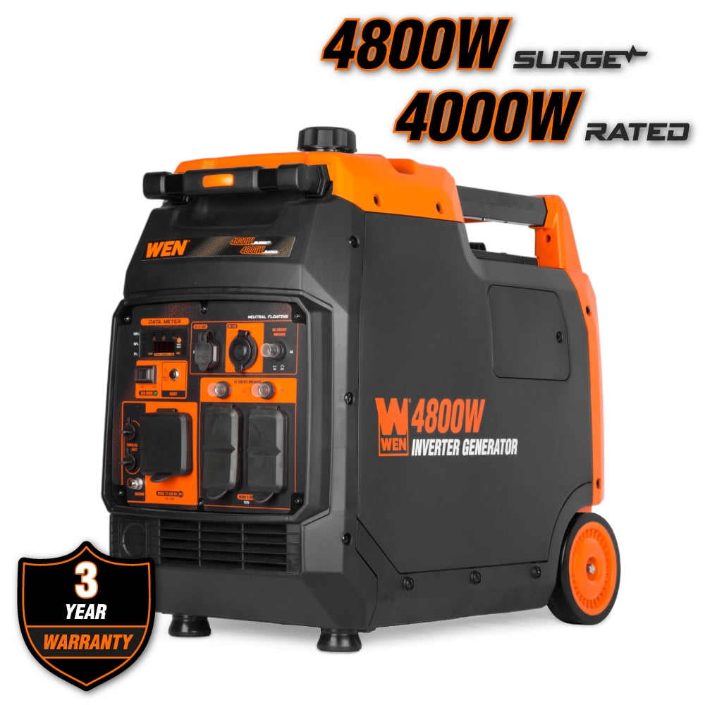 WEN Quiet and Lightweight 4800-Watt RV-Ready Portable Inverter Generator with Fuel Shut Off (56477i)