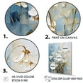 thumbnail image 3 of Designart "Contemporary Snowdrop Elegance III" Snowdrops Floater Framed Wall Art Living Room, 3 of 5
