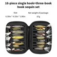 thumbnail image 4 of Langgg Sequins Metal Multiple Baits Tackle Bag Gathering Durable Sequins Small Lightweight Set Fishing Equipment Sporting, 4 of 6