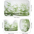 thumbnail image 3 of Beautiful Bamboo Shower Curtain Sets for Bathroom, 4Pcs Natural Green Tree Plants Bathroom Sets with Non Slip Rugs, Toilet Lid Cover, Bath Mat, Shower Curtain, Bathroom Decor, 3 of 8