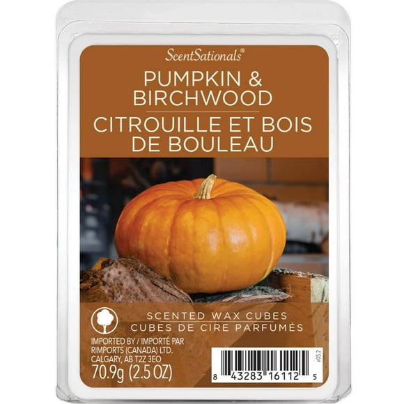 ScentSationals, Scented Wax Cubes - Pumpkin & Birchwood