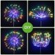 thumbnail image 3 of Paquete de 4 luces de hadas de fuegos artificiales solares de 120 LED, 8 modos de luz, luces de jardín de diente de león, coloridas, 3 of 6