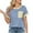 Blue, variant on JGGSPWM Women's Women's Relaxed Fit Short Sleeve Crewneck Tees with Side Pockets Blue XL