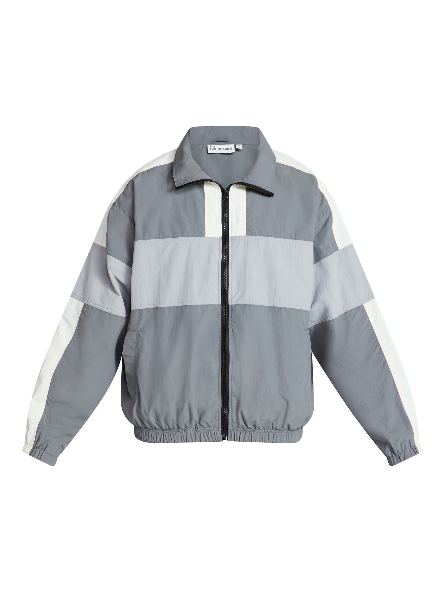 No Boundaries Windbreaker Jacket with Long Sleeves, Men's XS-5XL