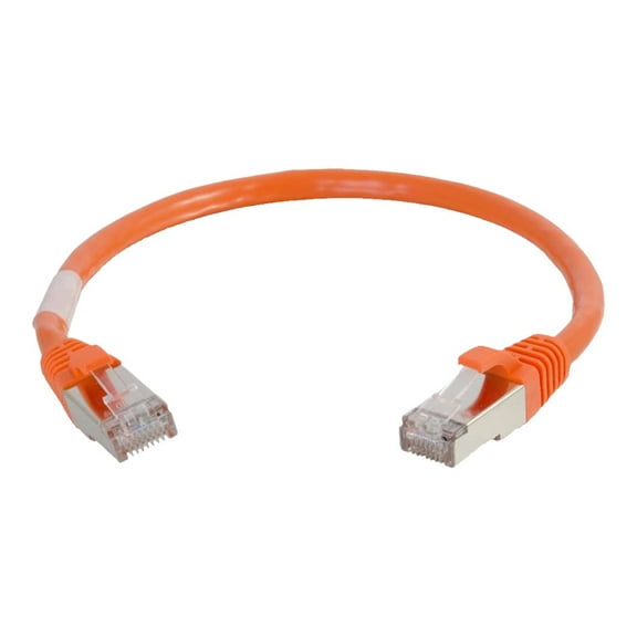 C2G 00885 Cat6 Cable - Snagless Shielded Ethernet Network Patch Cable, Orange (10 Feet, 3.04 Meters)