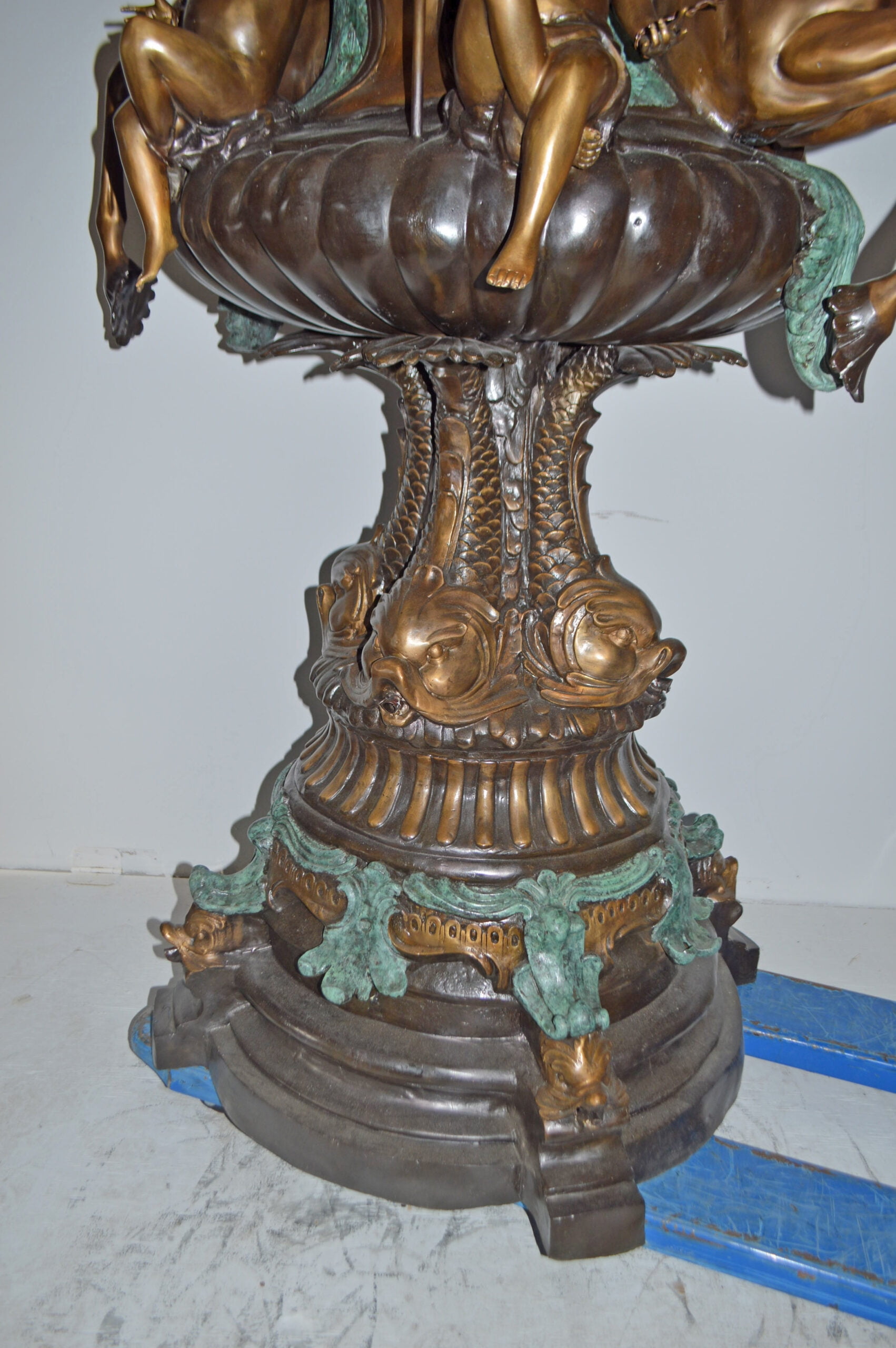 Nifao Seven Feet Tall Tiered Pond – Outdoor Bronze Fountain, Garden Water Feature, 46"L x 46"W x 84"H