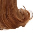 thumbnail image 2 of Toy Doll Head Wig Mesh Cloth Blunt Bangs Long Fake Hair for DIY Simulation Doll Modeling Light Brown, 2 of 4