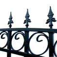 thumbnail image 2 of ALEKO Outdoor Yard Garden 8' x 5' Steel Black Fence Prague Style, 2 of 16