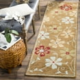 thumbnail image 3 of SAFAVIEH Blossom Linnaea Floral Flowers Wool Area Rug, Camel/Multi, 5' x 8', 3 of 10
