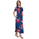 thumbnail image 2 of Vestido largo Jeqeocafy para mujer, verano 2025, cuello redondo con bolsillos, 2 of 3