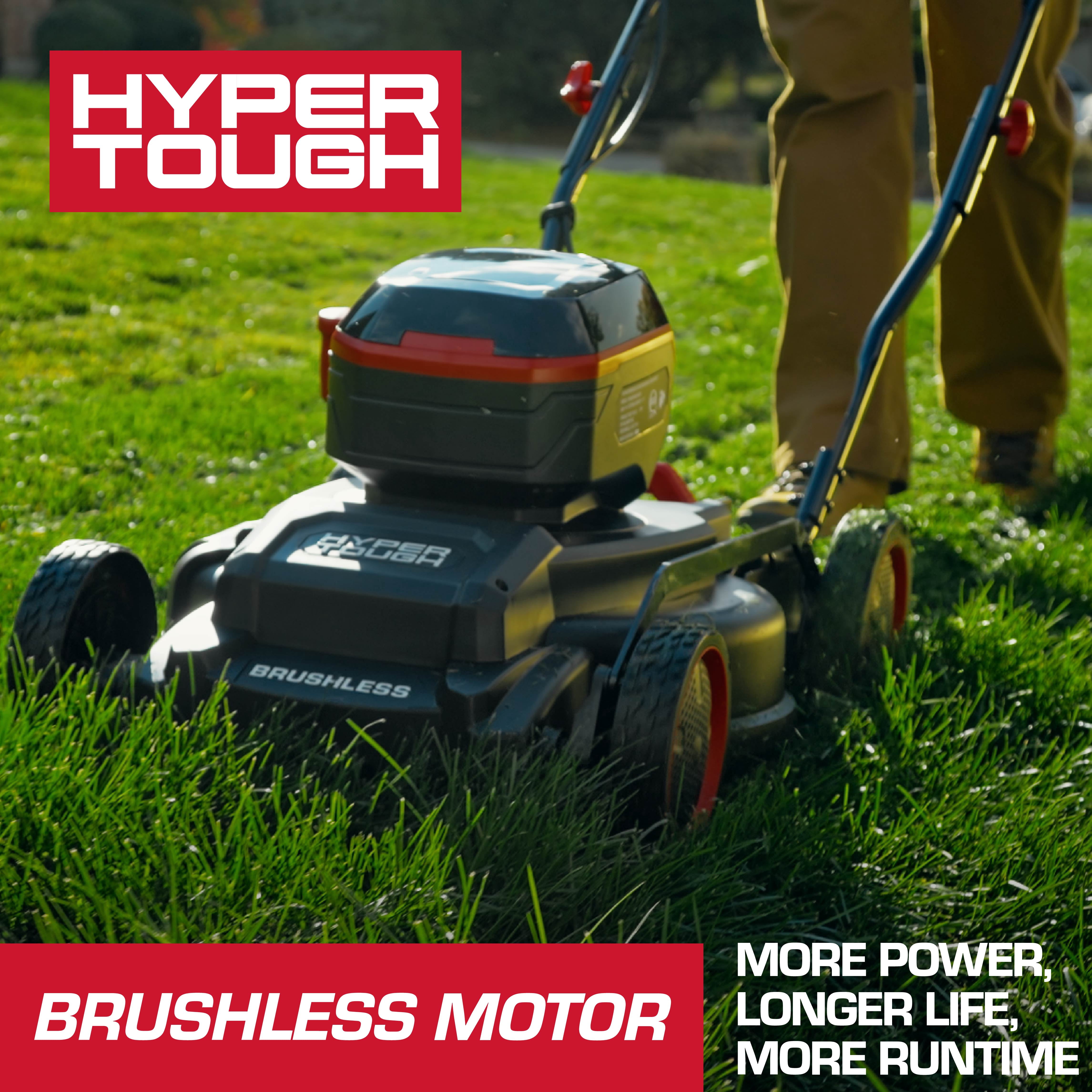 Hyper Tough 20V 18-inch Side-Discharge Lawn Mower, HY5601050516019
