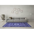 thumbnail image 3 of Ahgly Company Indoor Round Persian Blue Traditional Area Rugs, 4' Round, 3 of 4