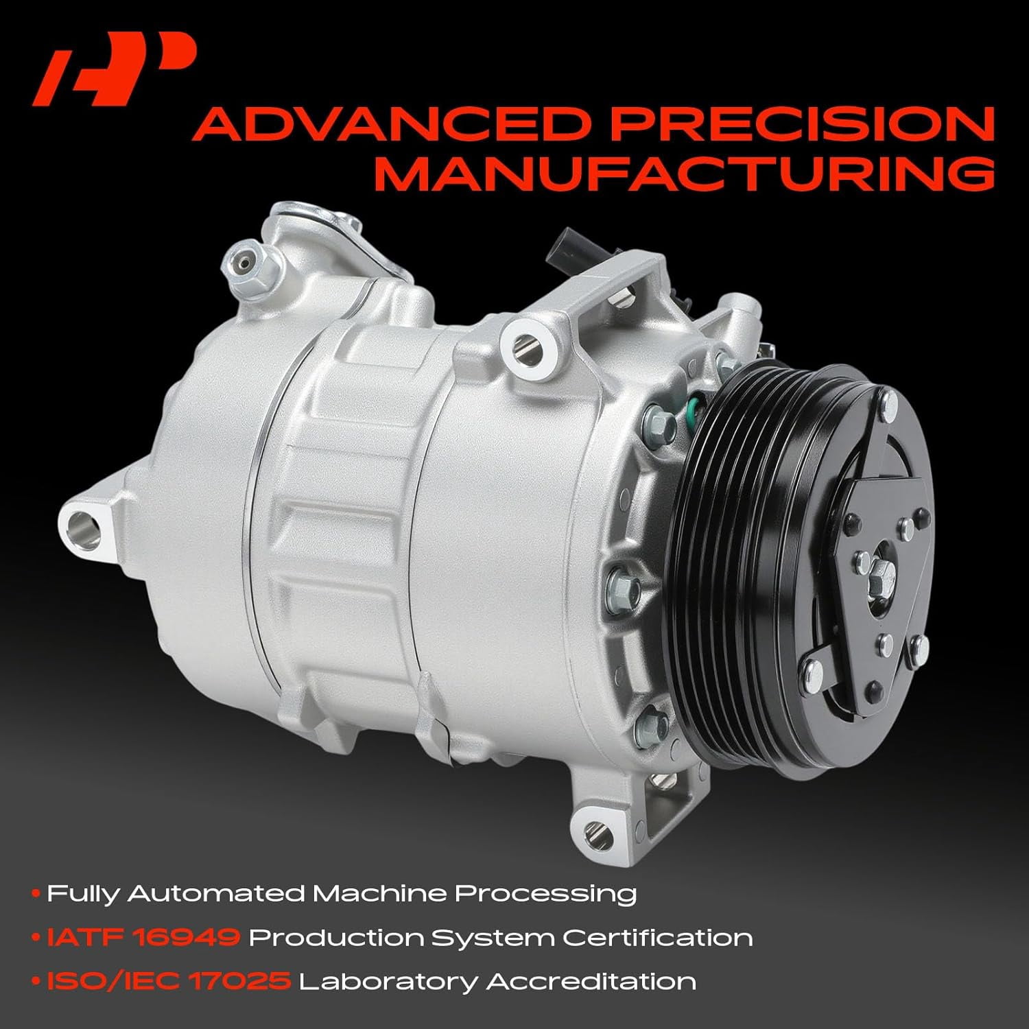A-Premium AC Compressor with Clutch Compatible with Chevrolet Malibu 2016-2020 Sedan L4 1.5L